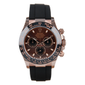 Rolex Daytona Chocolate Dial Everose Gold Oysterflex Style Automatic Watch / AAA Grade