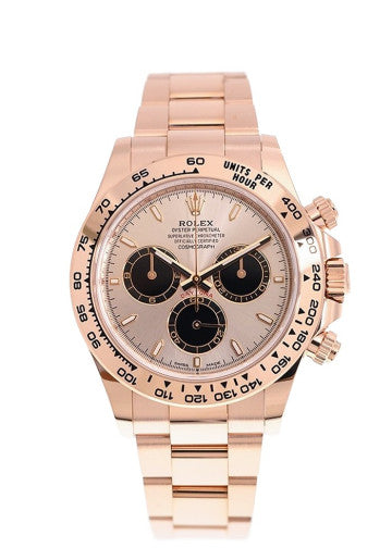Rolex Daytona Pink and Black Dial Rose Gold Style Automatic Watch / AAA Grade