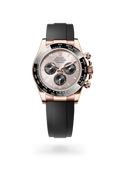 Rolex Daytona Pink White Dial Everose Gold Oysterflex Style Automatic Watch / AAA Grade