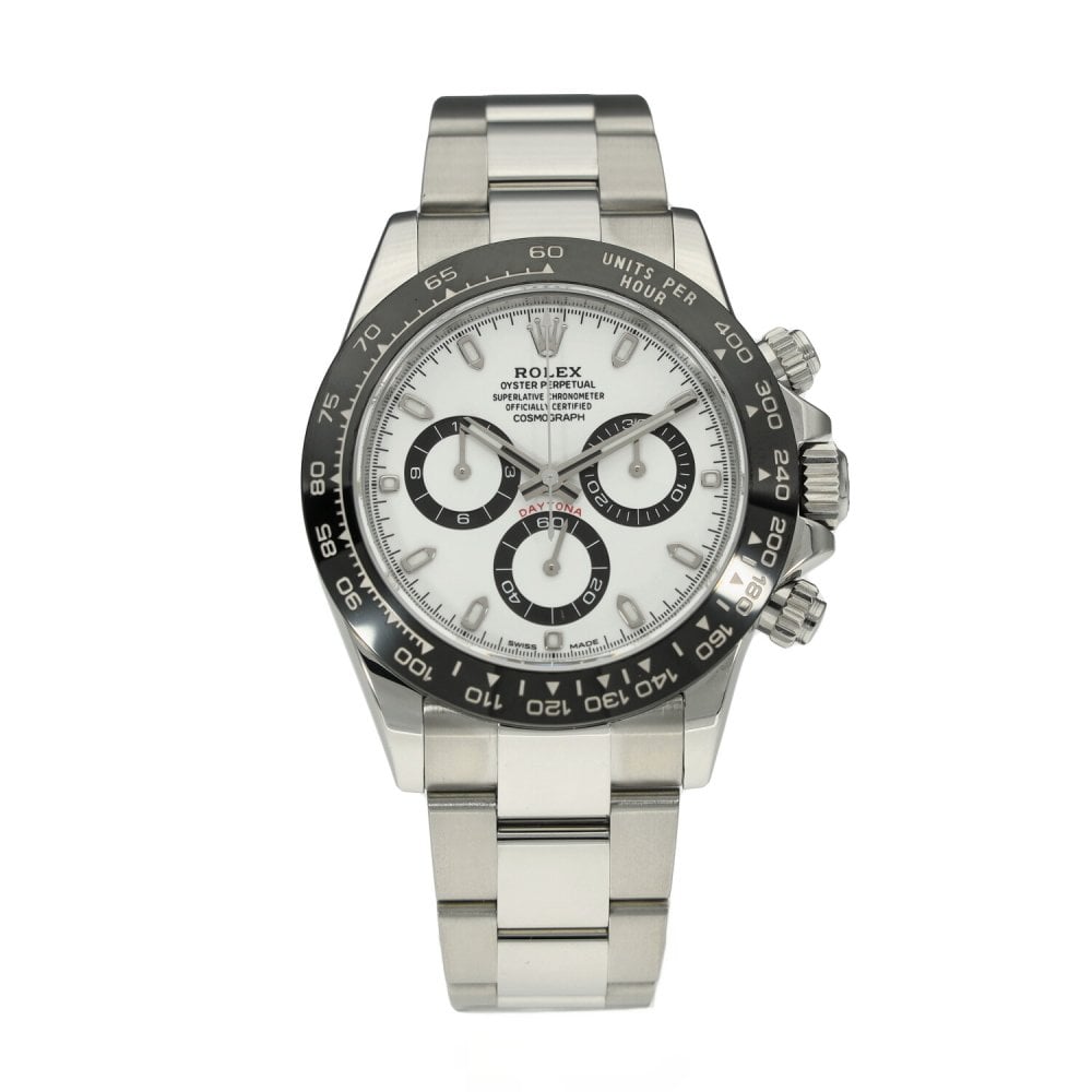 Rolex Daytona White Dial Green Bezel Style Automatic Watch / AAA Grade