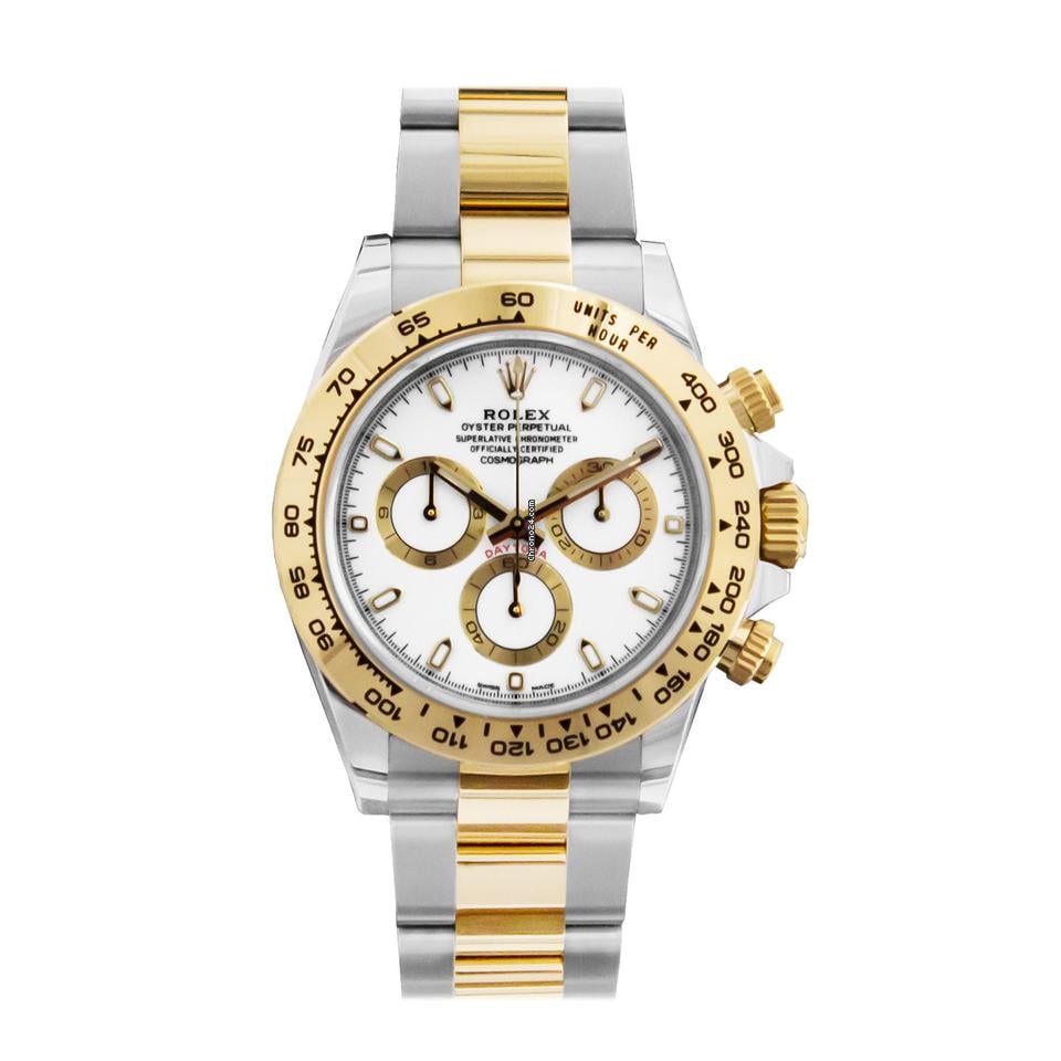 Rolex Daytona White Dial Two Tone Style Automatic Watch / AAA Grade