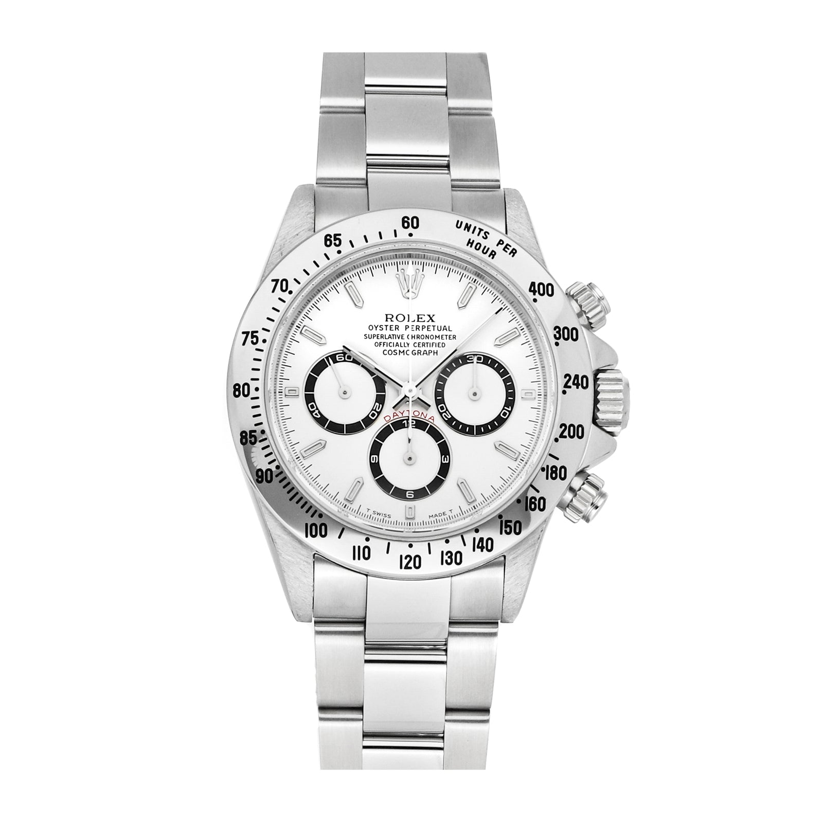 Rolex Daytona White Dial White Gold Style Automatic Watch / AAA Grade