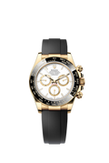Rolex Daytona White Dial Yellow Gold Oysterflex Style Automatic Watch / AAA Grade